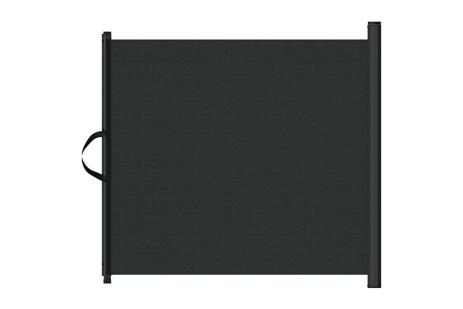 vidaXL 4004131 Retractable Pet Gate Black 82.5x125cm