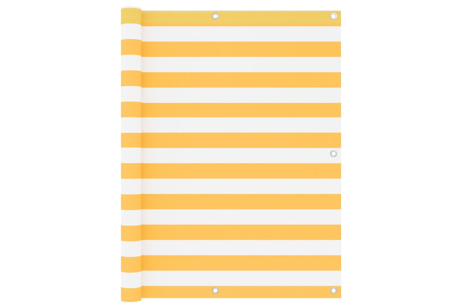 vidaXL 134911 Balcony Screen White And Yellow 120x600cm Oxford Fabric
