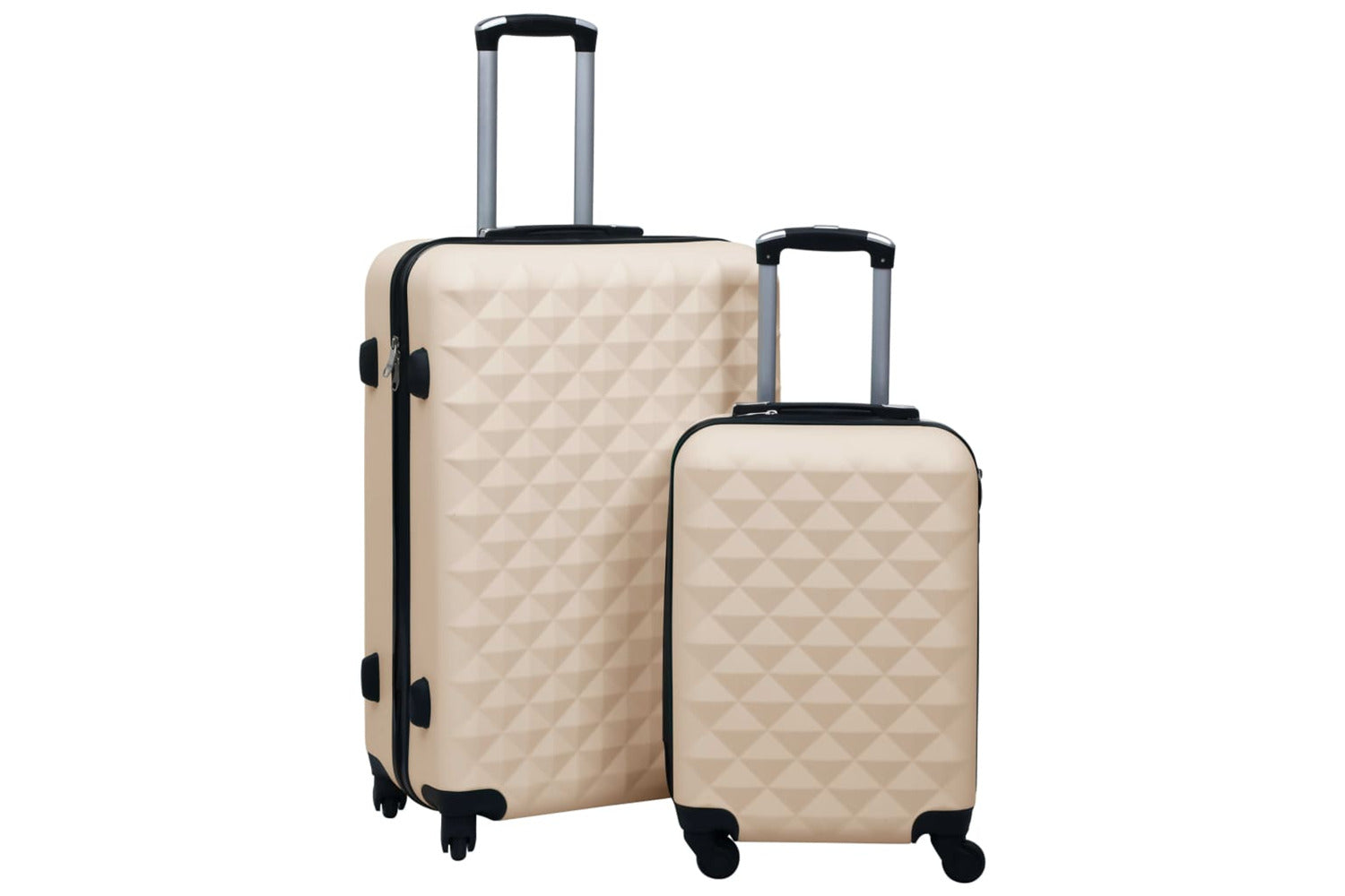 Vidaxl 92431 Hardcase Trolley Set 2 Pcs Gold Abs-2