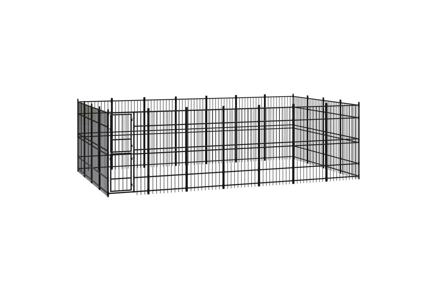 Vidaxl 3097985 Outdoor Dog Kennel Steel 25.8 M2