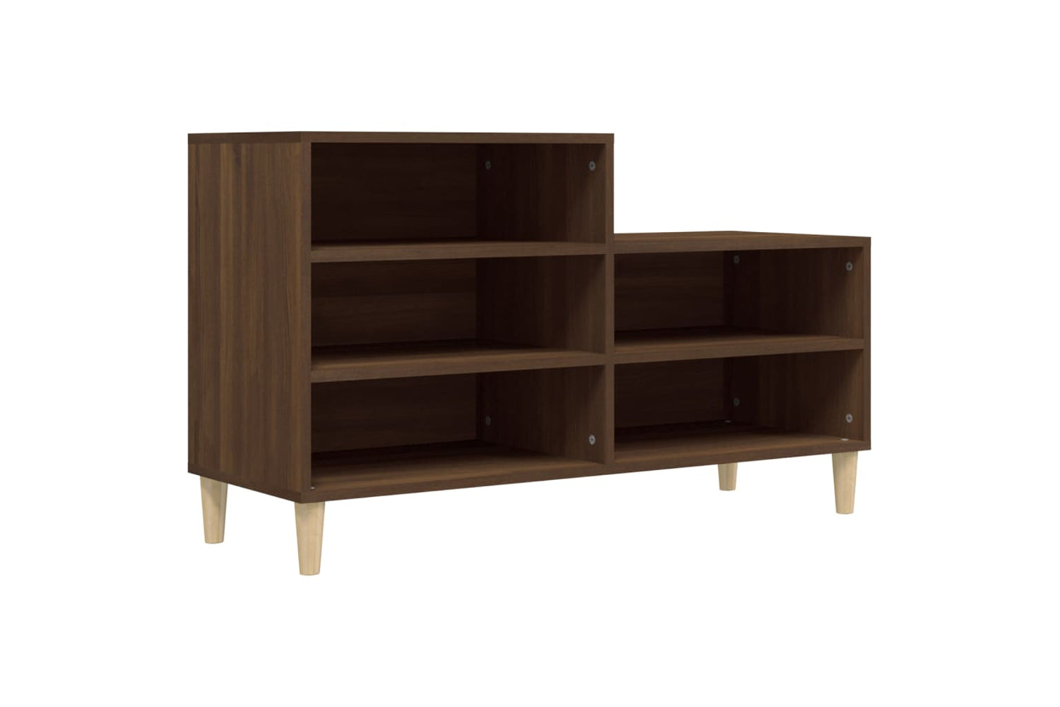 vidaXL 819731 Shoe Cabinet Brown Oak 102x36x60cm Engineered Wood