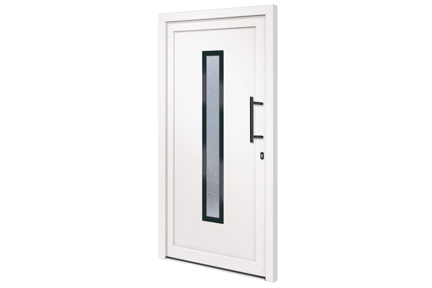 vidaXL 3157082 Front Door White 108x200cm Pvc-2