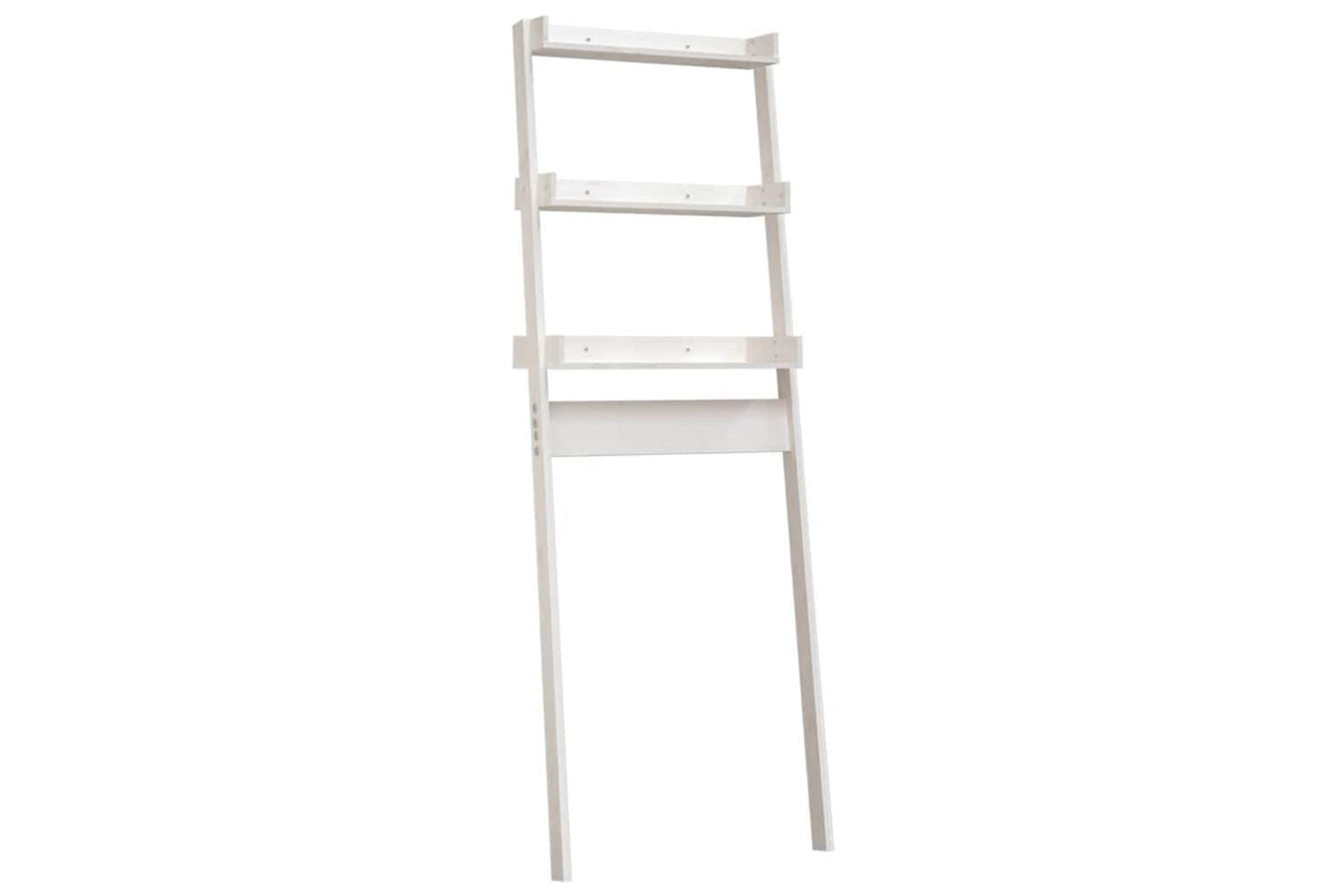 vidaXL 824654 Toilet Rack White 63.5x32x179cm Solid Wood Pine