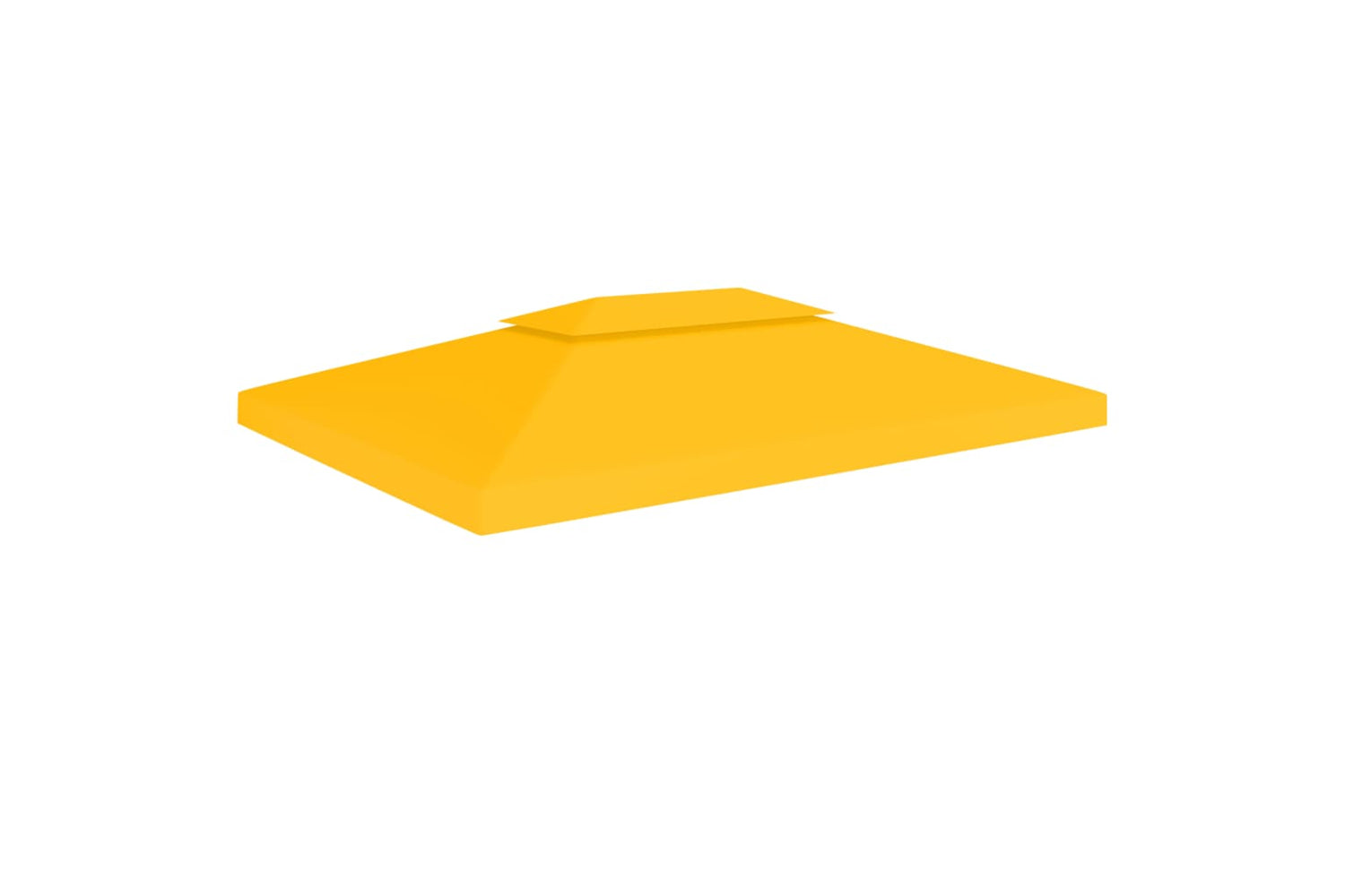 Vidaxl 312076 2-tier Gazebo Top Cover 310 G/mâ² 4x3 M Yellow