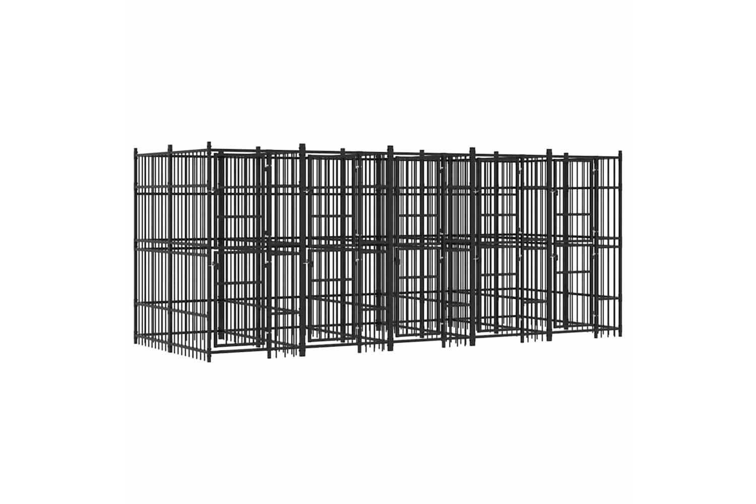 Vidaxl 3097940 Outdoor Dog Kennel Steel 9.22 M2
