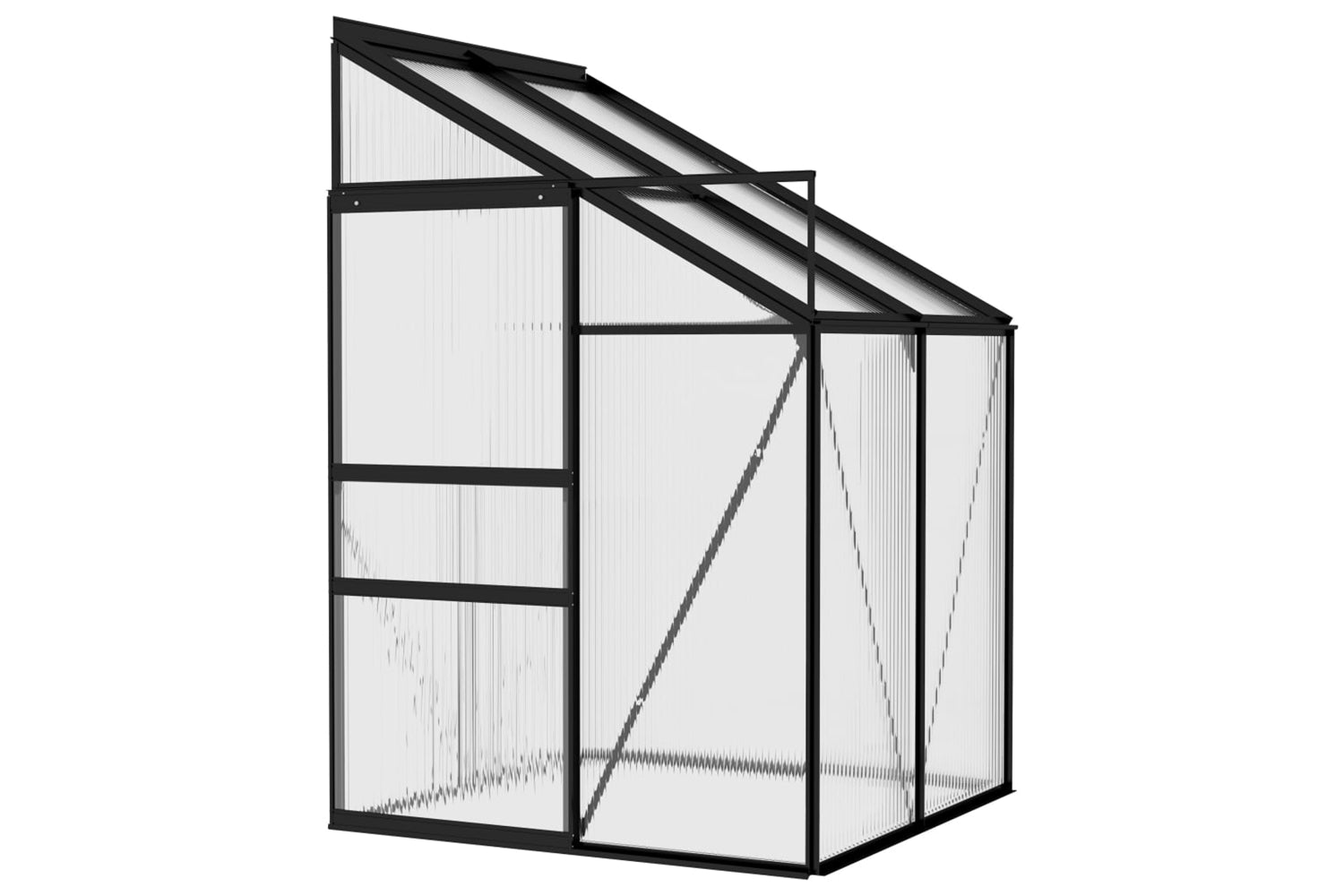 vidaXL 312044 Greenhouse Anthracite Aluminium 2.59 MÃƒÂ¢Ã‚Â³