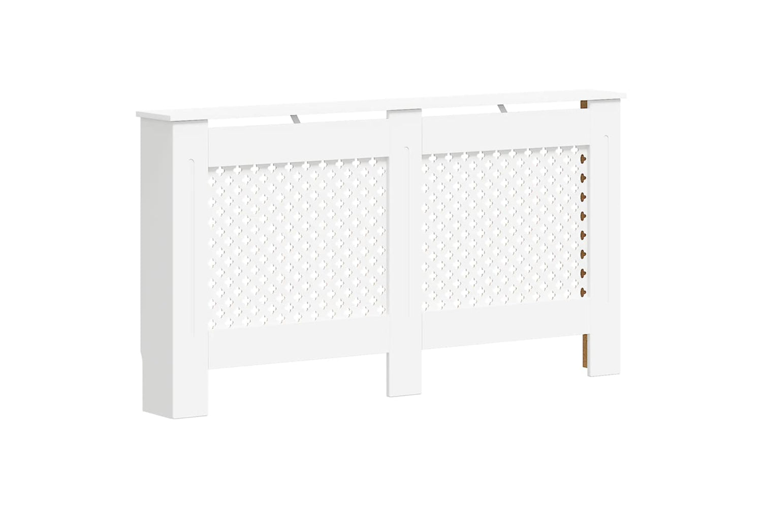 vidaXL Radiator Cover White 152x19x81.5cm Mdf