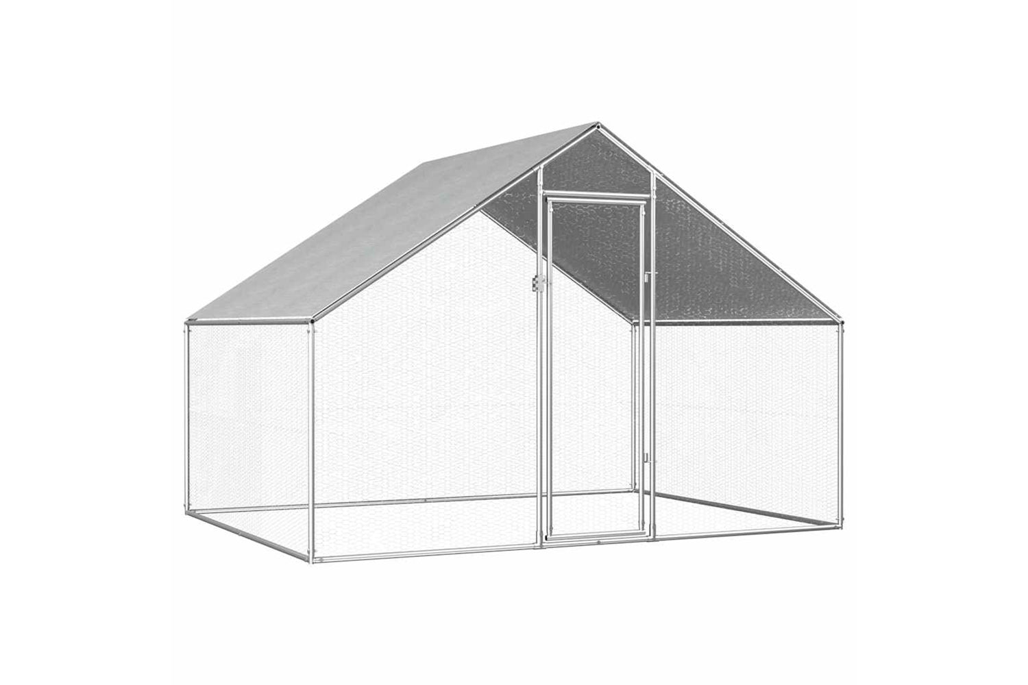 Vidaxl Outdoor Chicken Cage 2.75x2x1.92 M Galvanised Steel