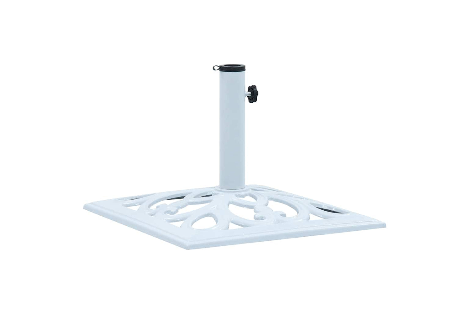 vidaXL 47867 Umbrella Base White 12 Kg 49cm Cast Iron