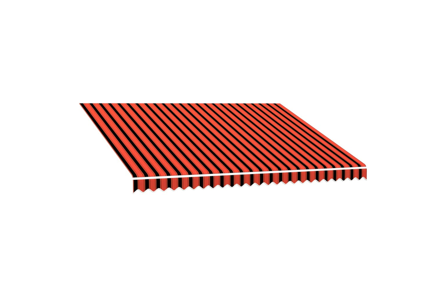 vidaXL Awning Top Sunshade Canvas Orange And Brown 350x250cm