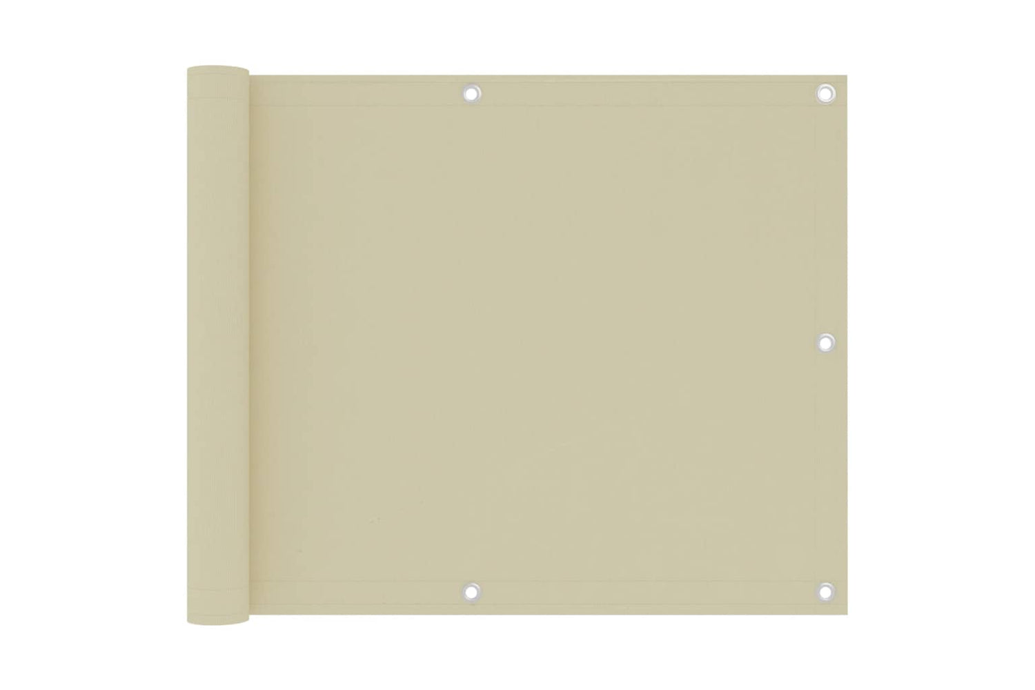 vidaXL 134950 Balcony Screen Cream 75x500cm Oxford Fabric