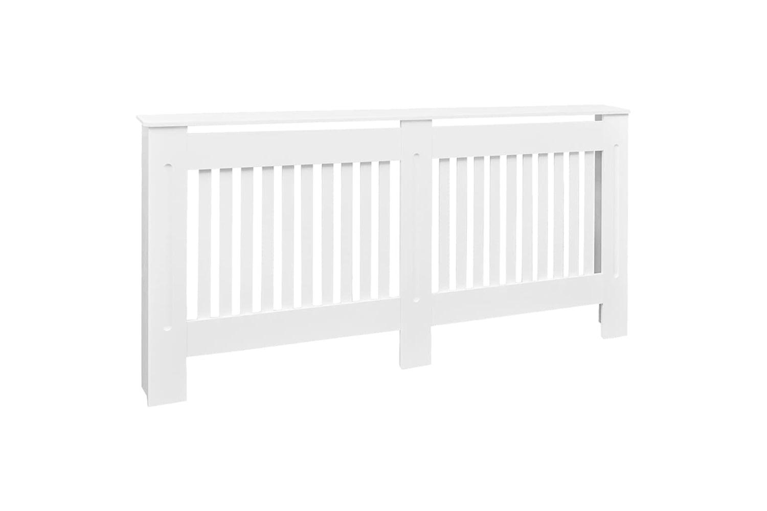 vidaXL Radiator Cover White Mdf 172cm