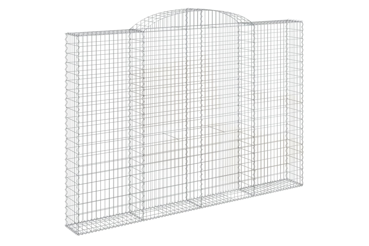 vidaXL 153510 Arched Gabion Basket 300x30x200/220cm Galvanised Iron