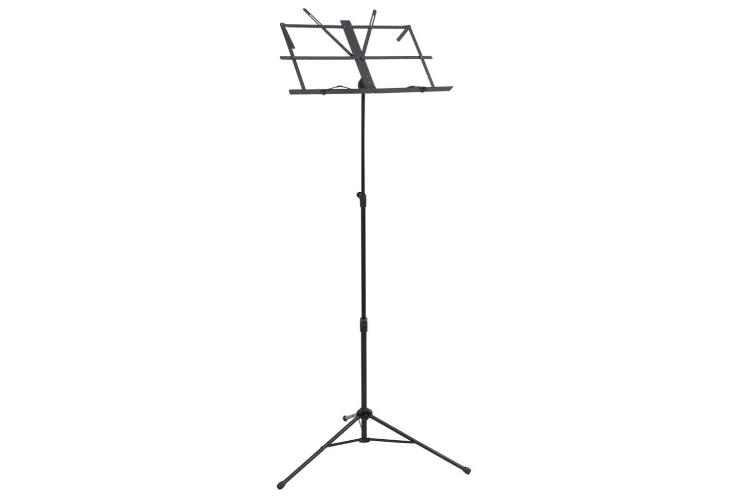 vidaXL 70074 Music Book Stand Black Steel