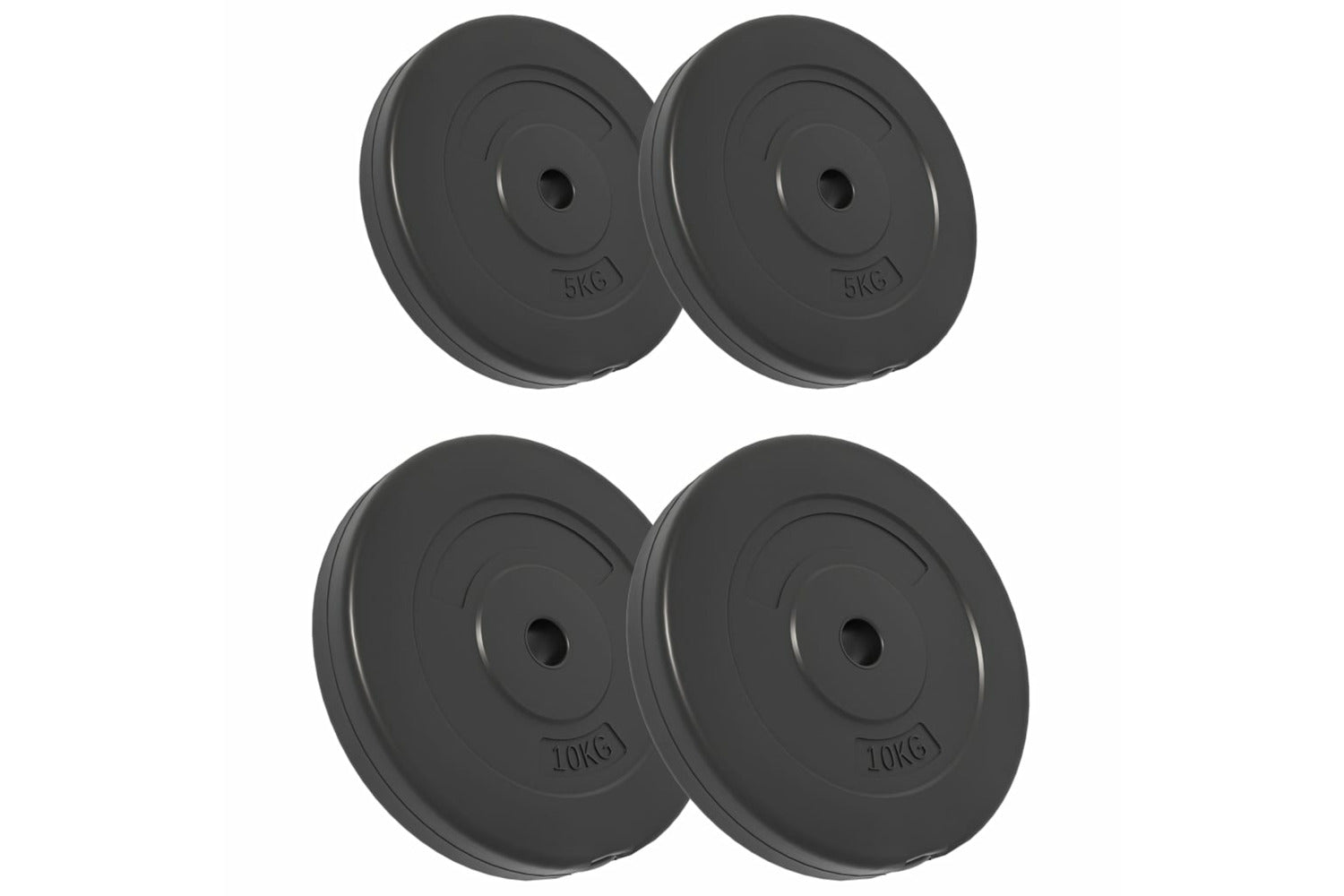 Vidaxl 93597 Weight Plates 4 Pcs 30 Kg Cement-2