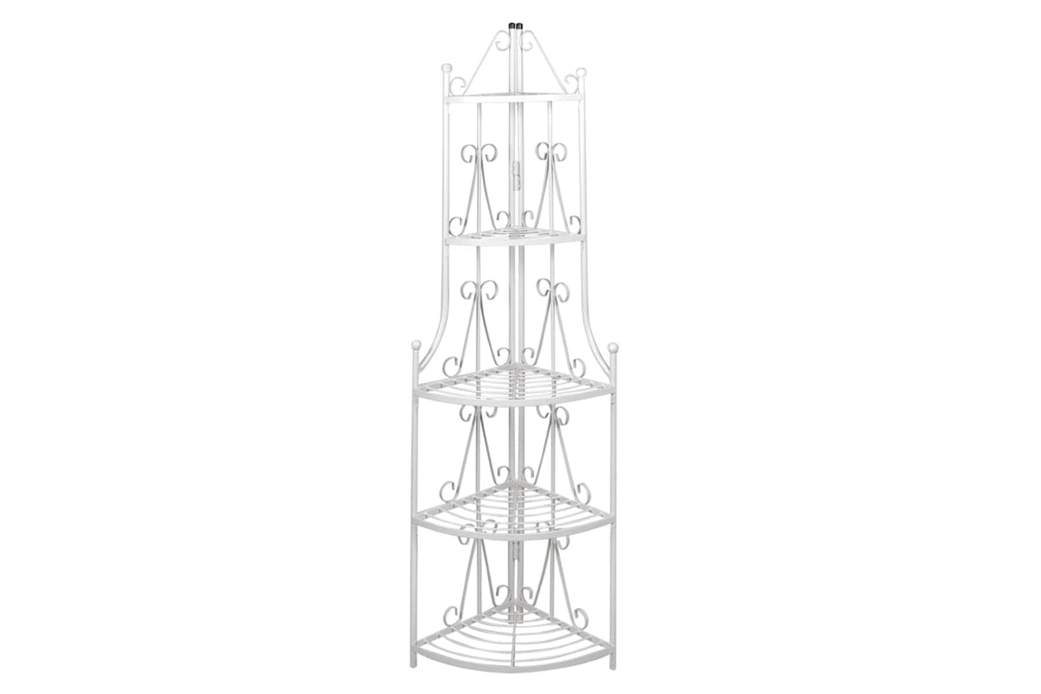 Vidaxl 40783 Corner Plant Rack White
