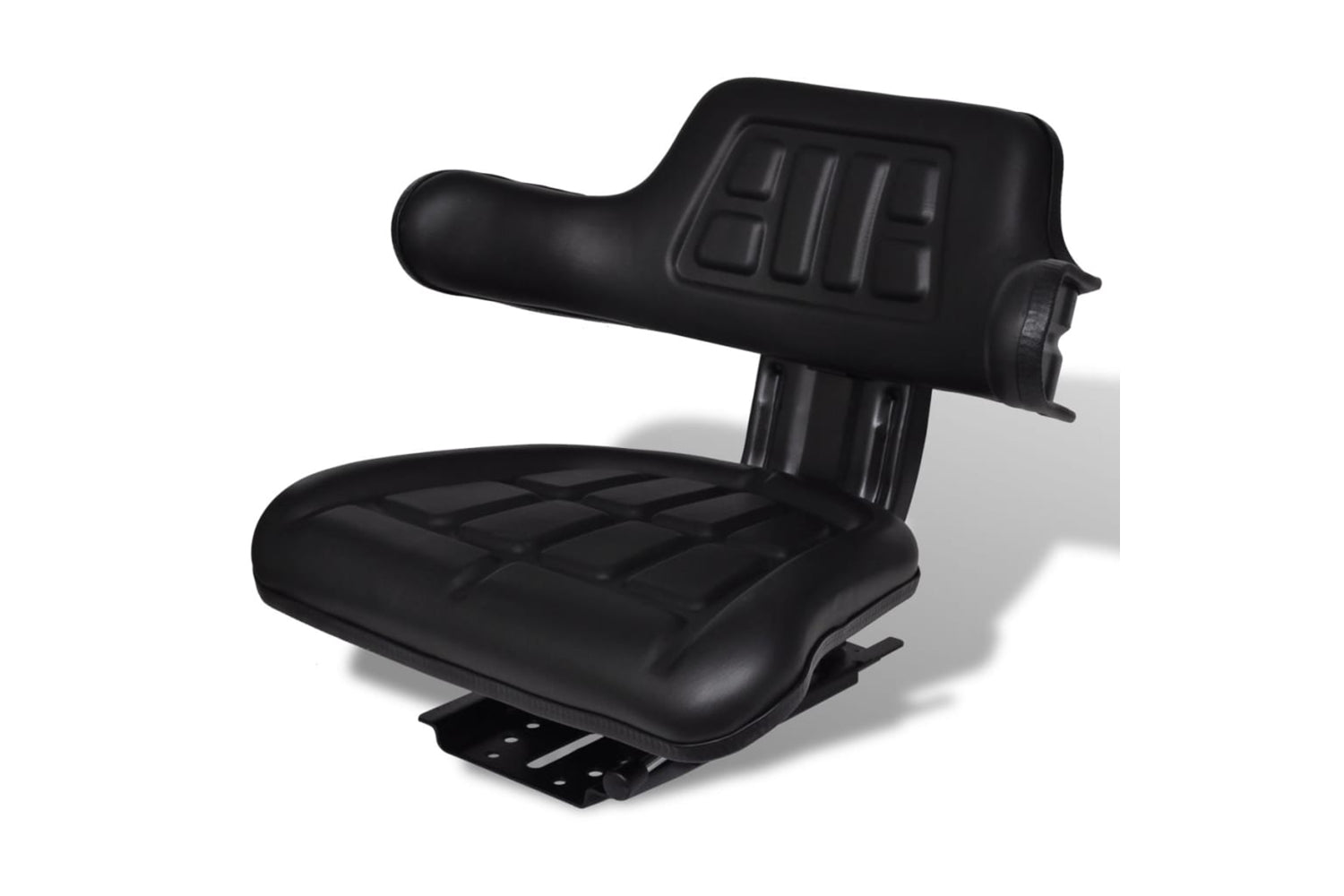 Vidaxl 210202 Tractor Seat With Backrest Black
