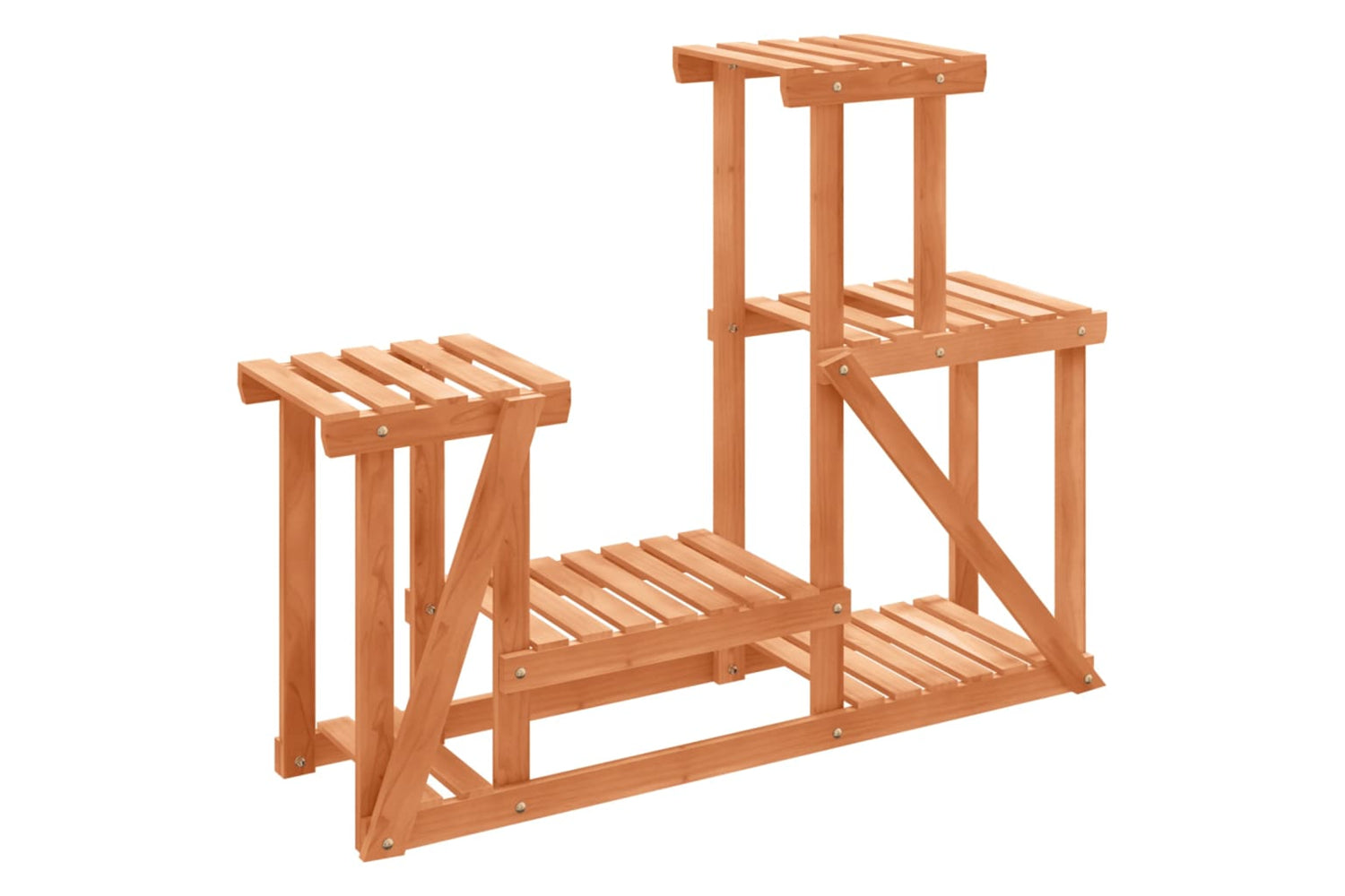 vidaXL 362876 Flower Stand 90x25x73.5cm Solid Wood Fir