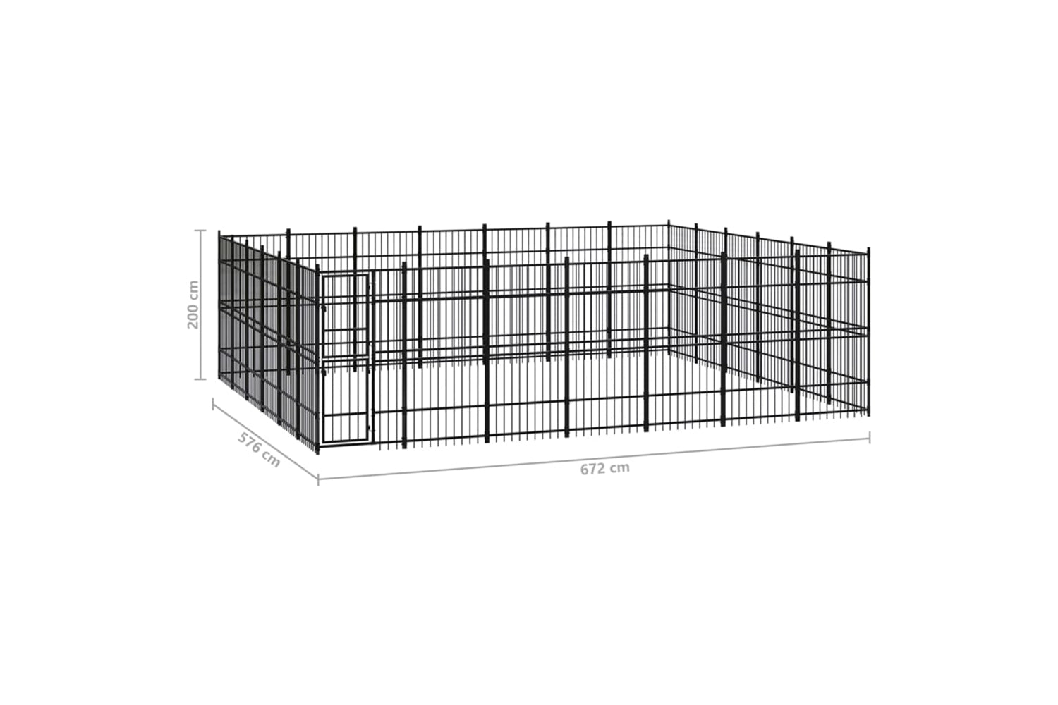 Vidaxl 3097996 Outdoor Dog Kennel Steel 38.71 M2-7