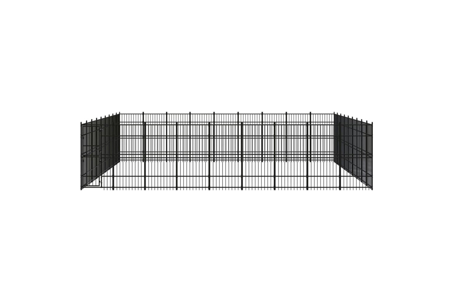 Vidaxl 3098007 Outdoor Dog Kennel Steel 74.65 M2-2
