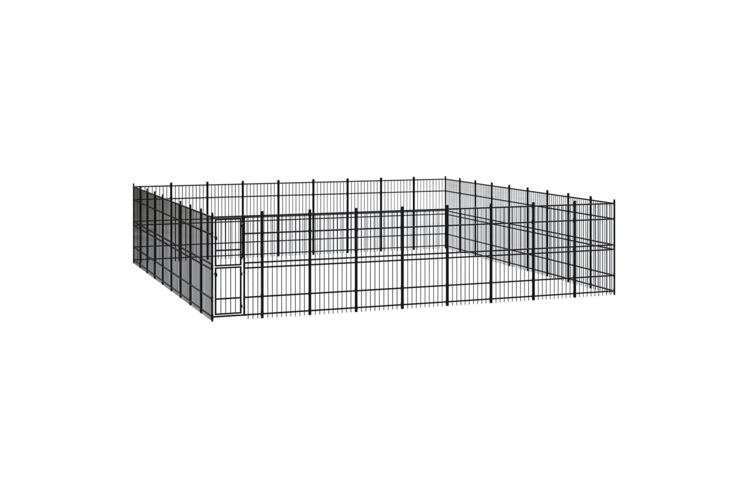 Vidaxl 3098007 Outdoor Dog Kennel Steel 74.65 M2