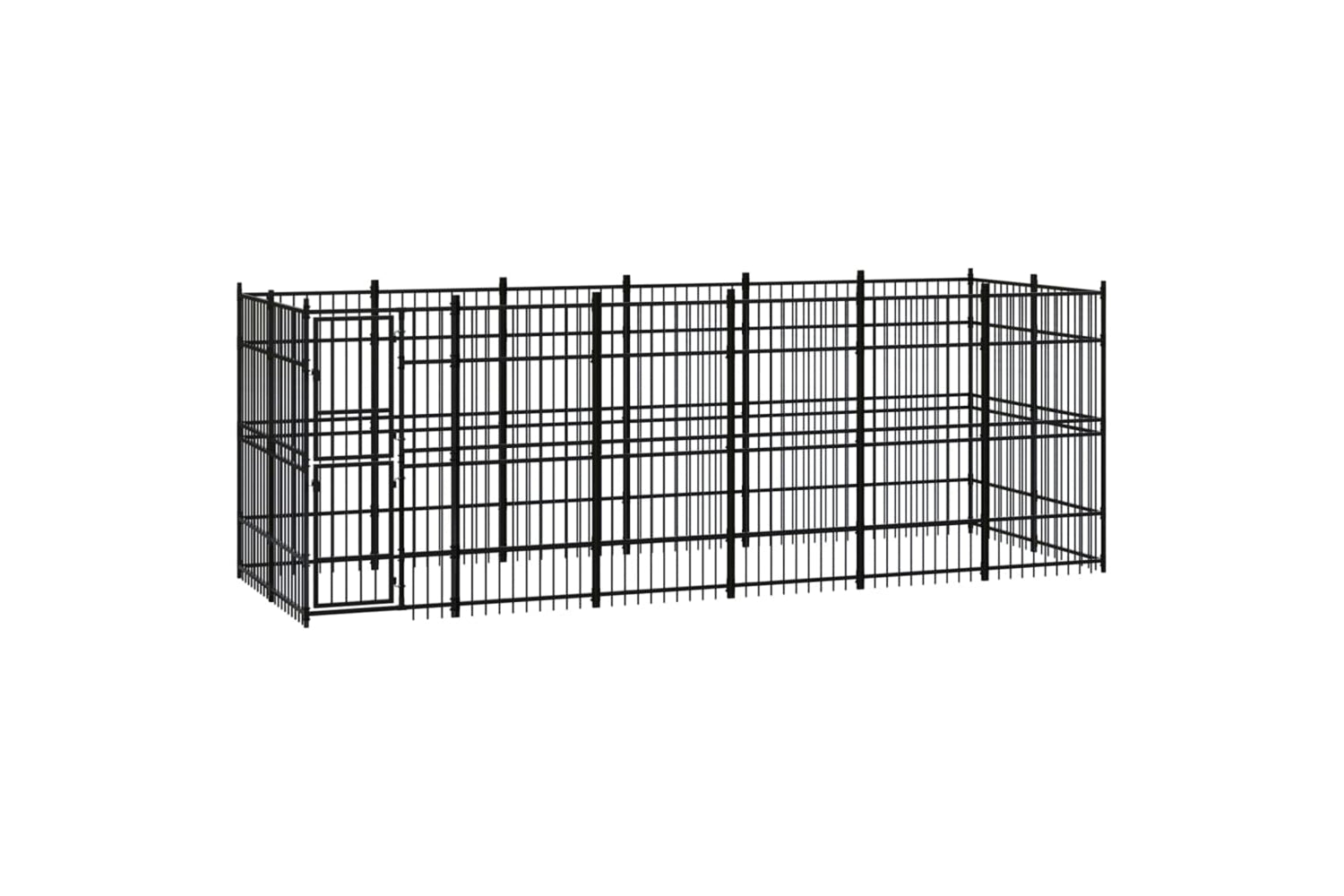 Vidaxl 3097960 Outdoor Dog Kennel Steel 11.06 M2