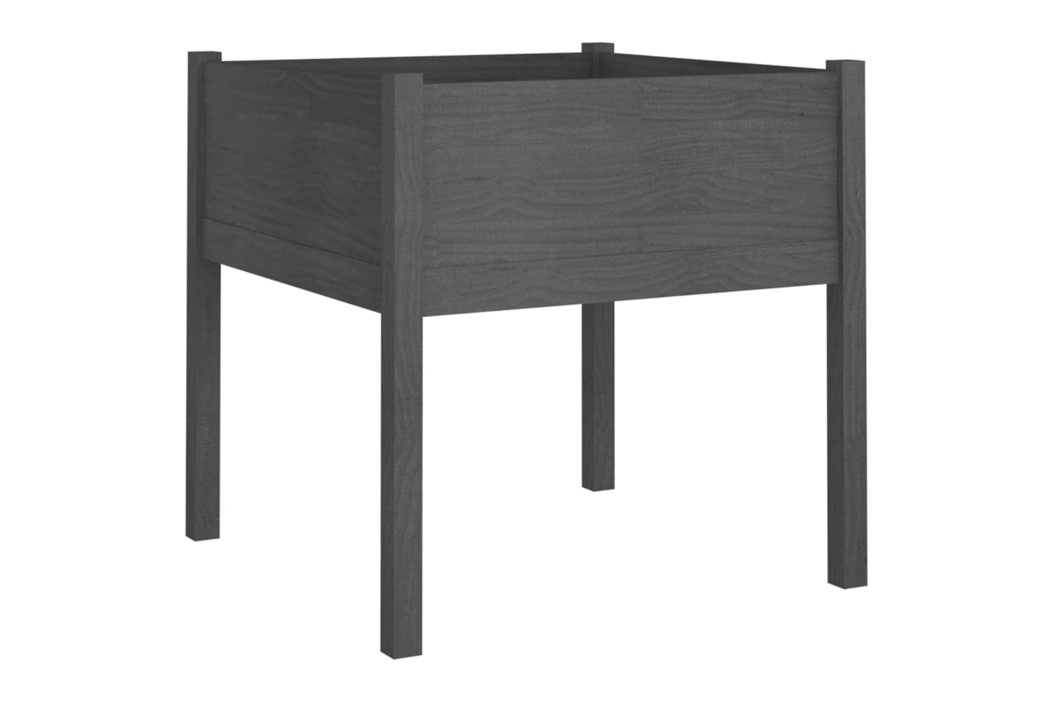 vidaXL 810813 Garden Planter Grey 70x70x70cm Solid Pinewood