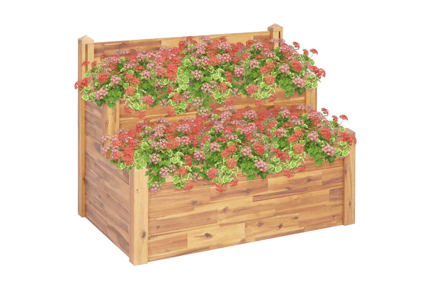 vidaXL 46582 2-tier Garden Planter 110x75x84cm Solid Acacia Wood