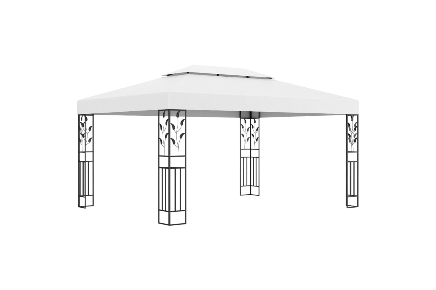 Vidaxl 48030 Gazebo With Double Roof 3x4 M White