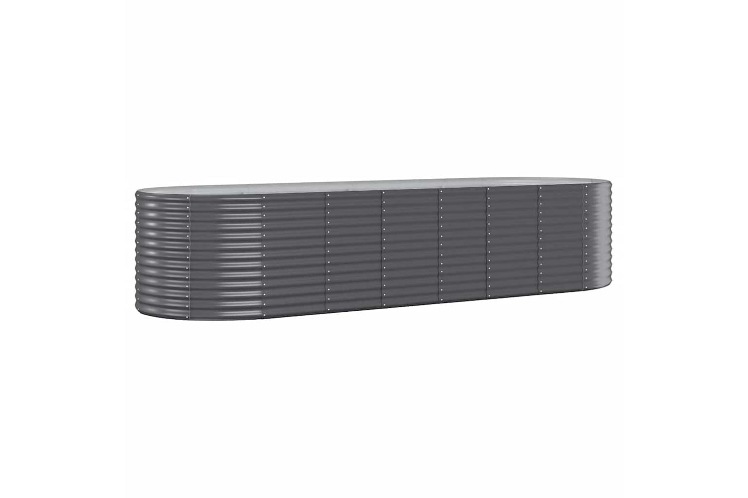 vidaXL 319071 Garden Raised Bed Powder-coated Steel 322x100x68cm Anthracite