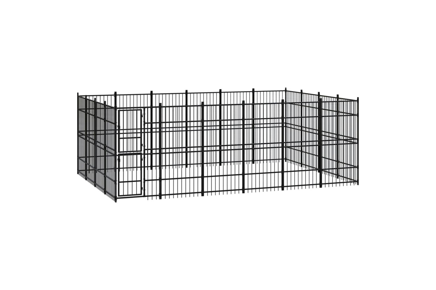 Vidaxl 3097984 Outdoor Dog Kennel Steel 22.12 M2