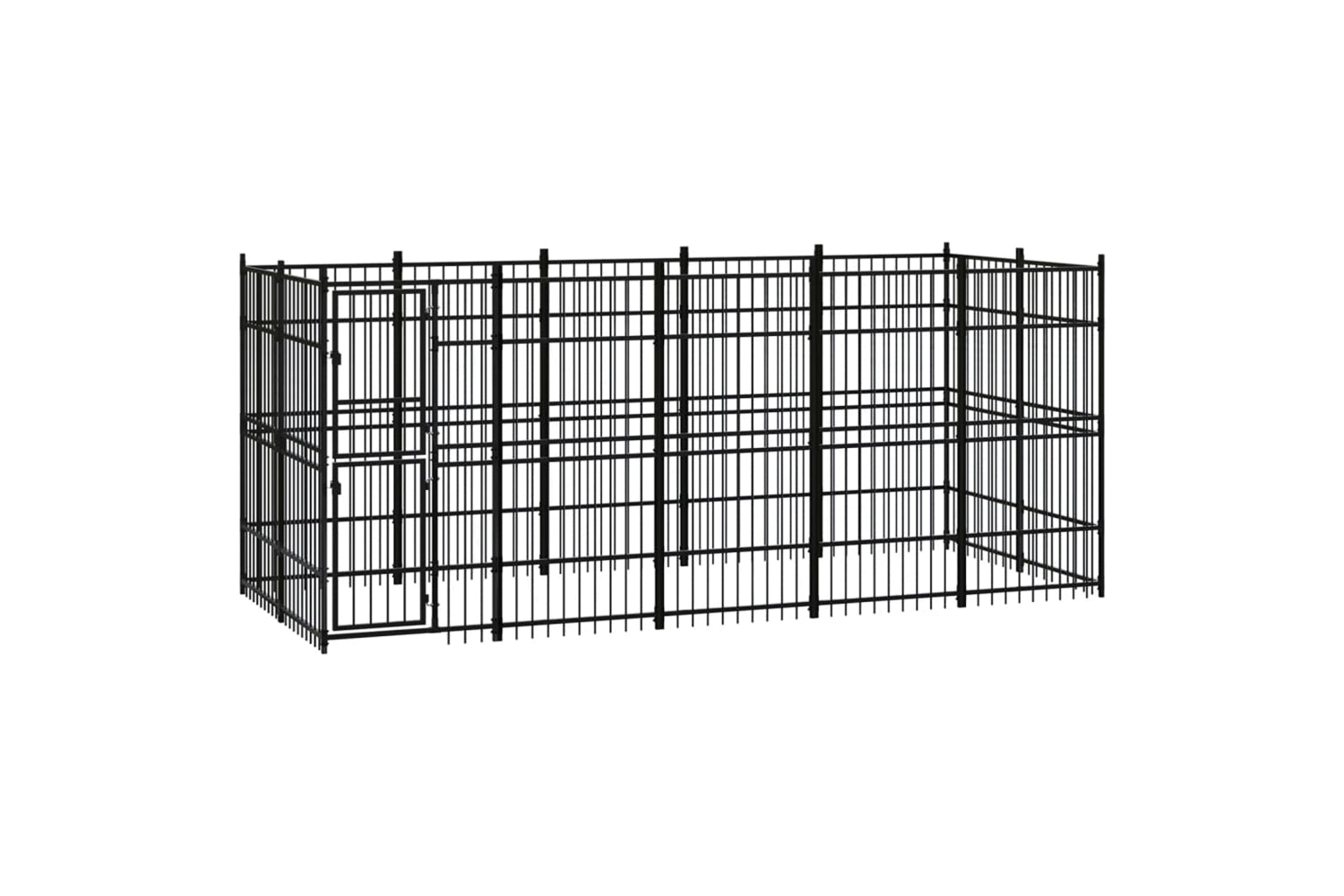 Vidaxl 3097959 Outdoor Dog Kennel Steel 9.22 M2