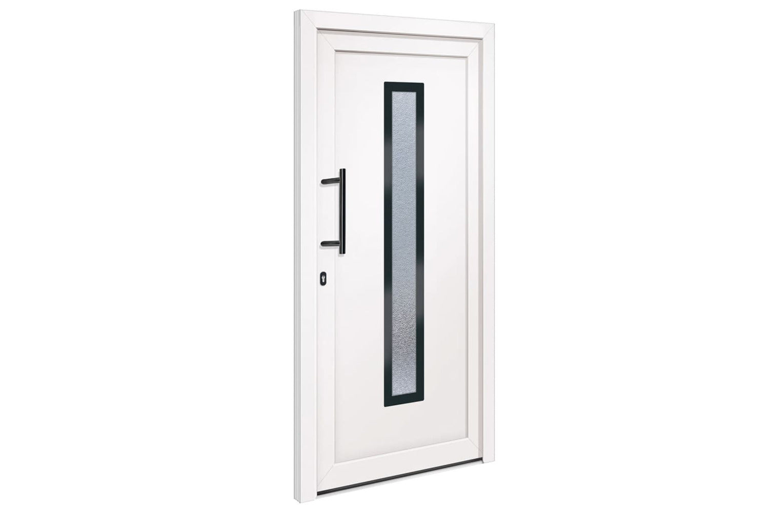 vidaXL 3157075 Front Door White 98x200cm Pvc-2