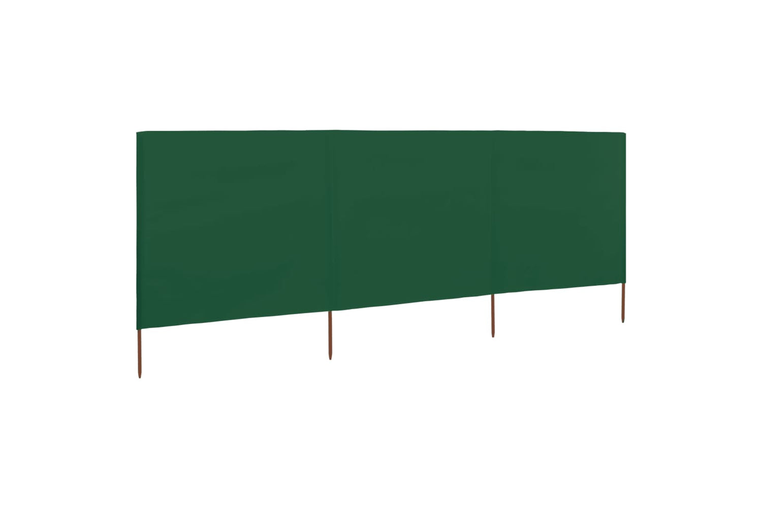 vidaXL 44540 3-panel Wind Screen Fabric 400x120cm Green
