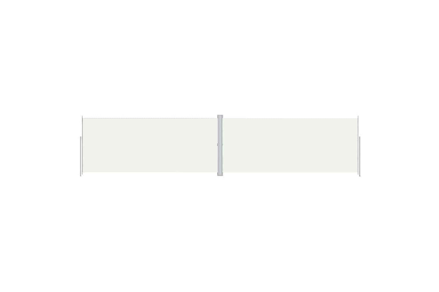 vidaXL 318049 Retractable Side Awning Cream 220x1000cm