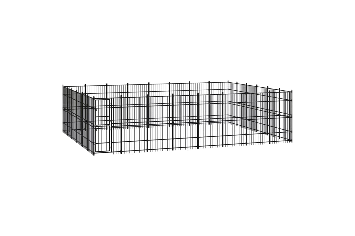 Vidaxl 3097997 Outdoor Dog Kennel Steel 44.24 M2