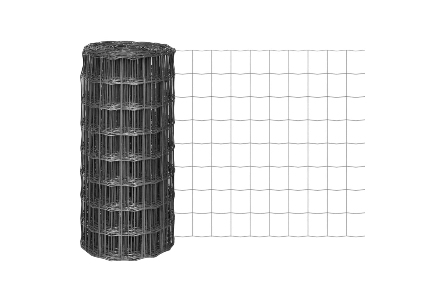 Vidaxl 142508 Euro Fence Steel 10x0.8 M Grey