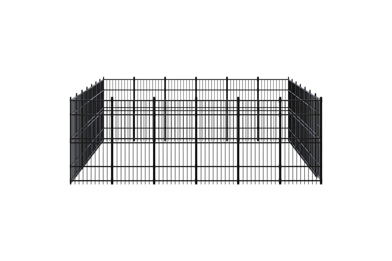 Vidaxl 3097996 Outdoor Dog Kennel Steel 38.71 M2-3