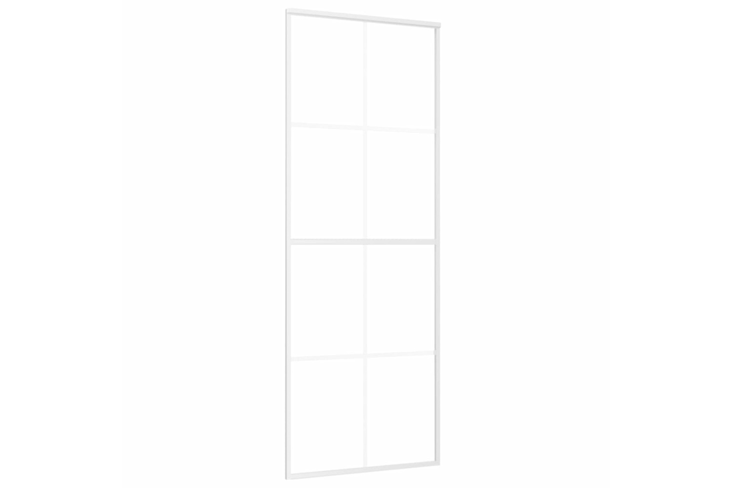 vidaXL 151668 Sliding Door Esg Glass And Aluminium 76x205cm White-2