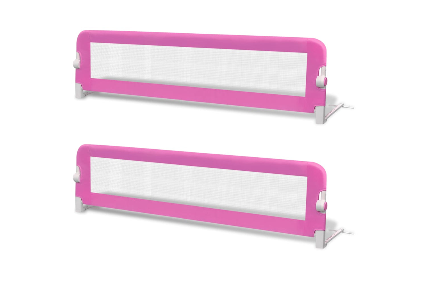 Vidaxl Toddler Safety Bed Rail 2 Pcs Pink 150x42 Cm