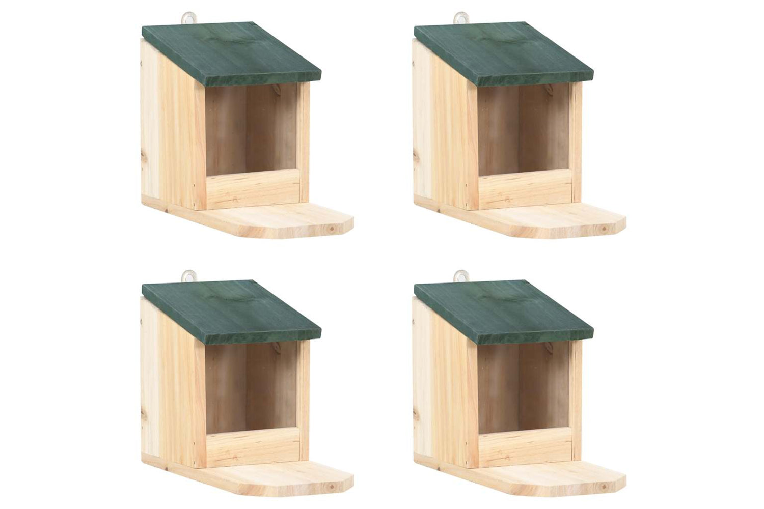 Vidaxl 47231 Squirrel Houses 4 Pcs Firwood