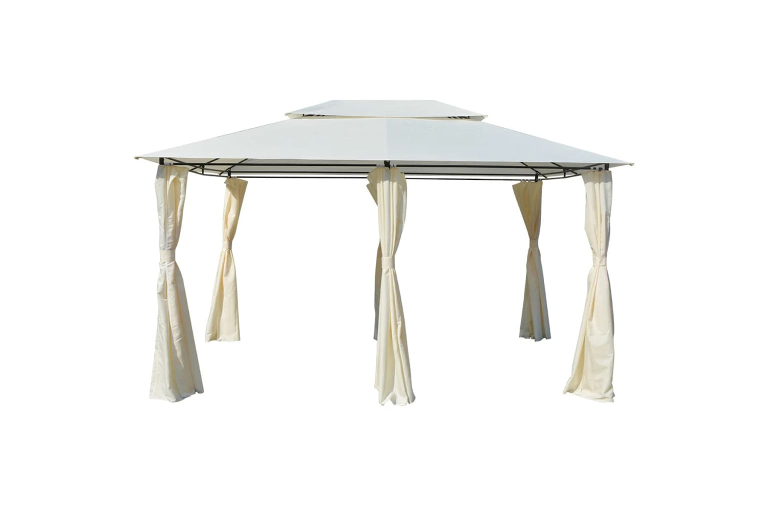 Vidaxl 43216 Garden Marquee With Curtains 4x3 M White