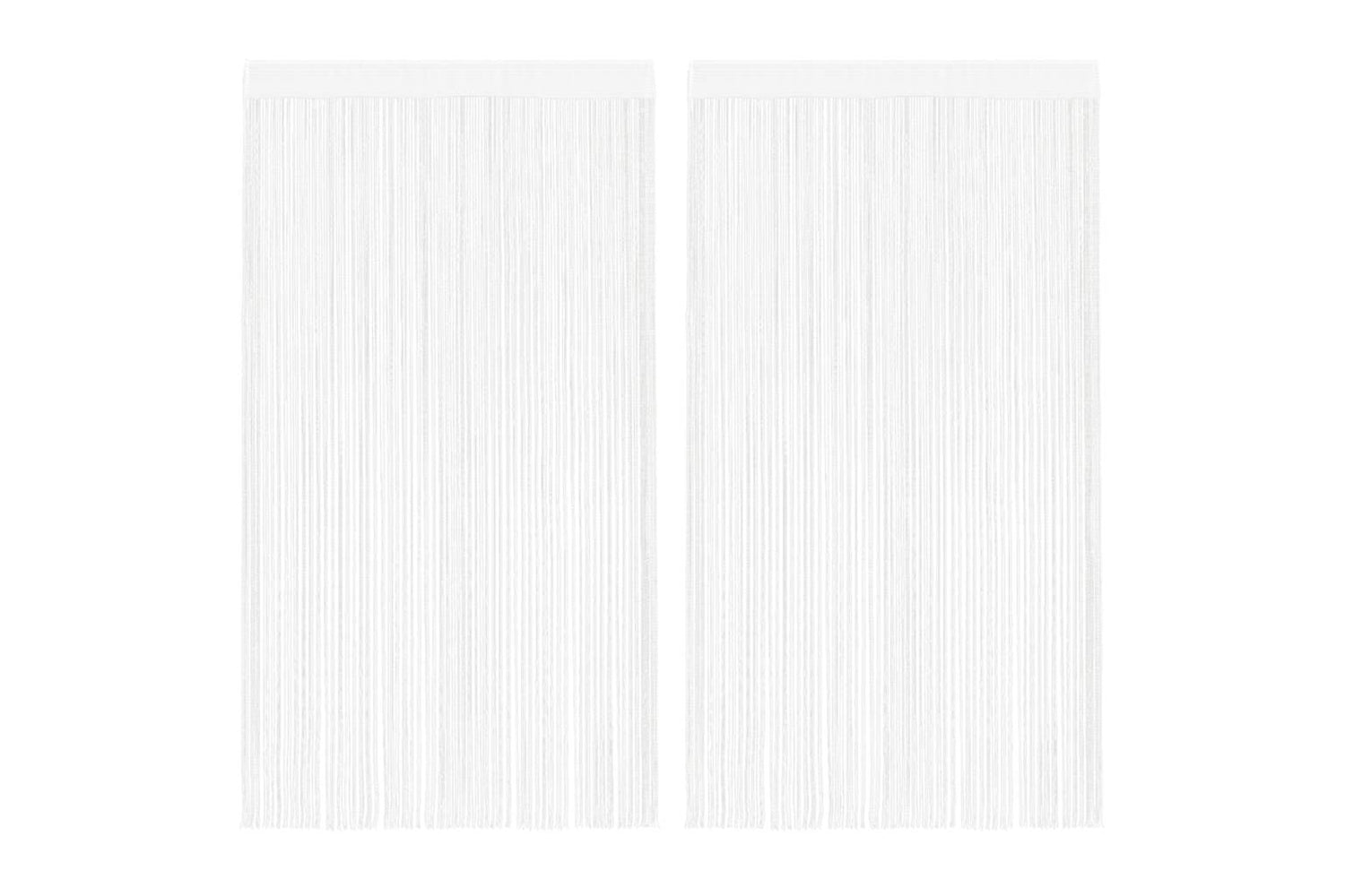 vidaXL 132399 String Curtains 2 Pcs 140x250cm White