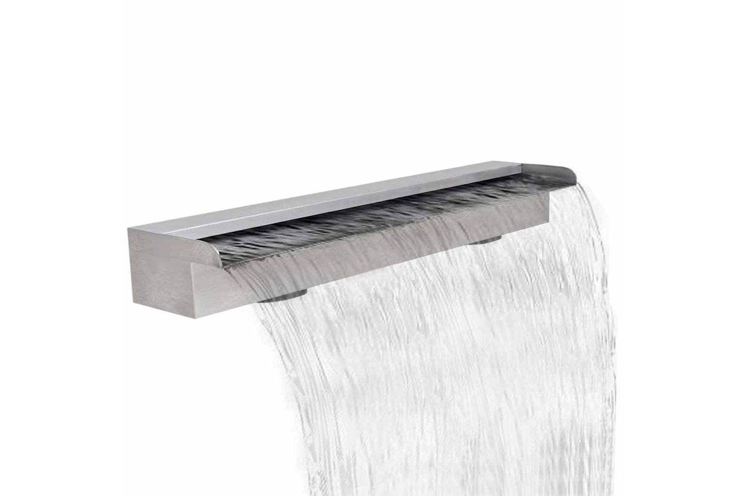 vidaXL 41668 Rectangular Waterfall Pool Fountain Stainless Steel 90cm