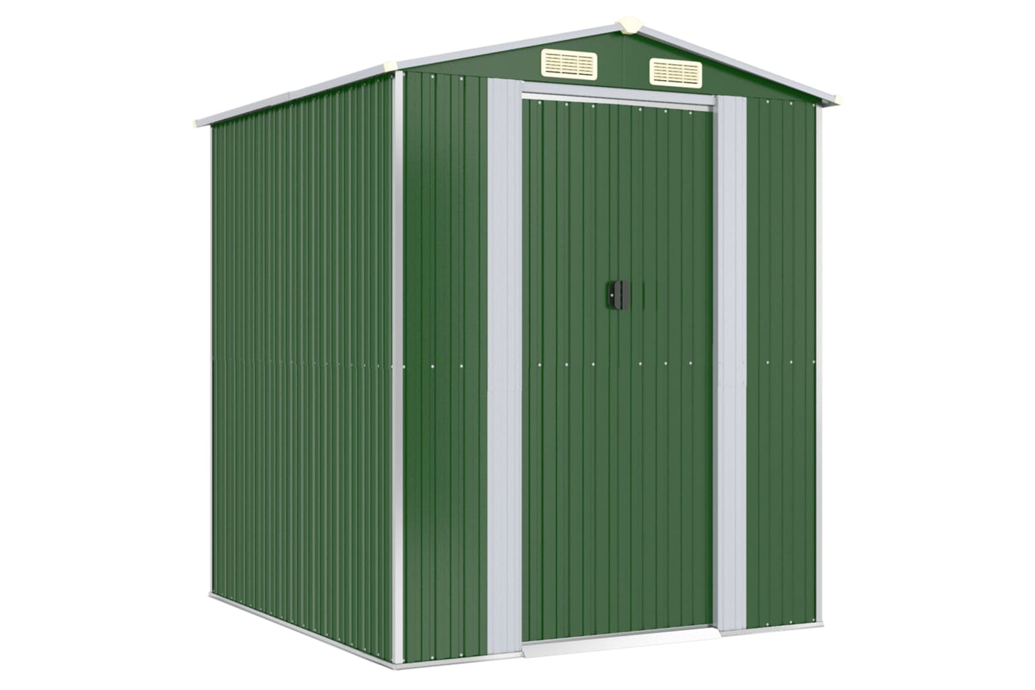 vidaXL 3147427 Garden Shed Green 192x191x223cm Galvanised Steel