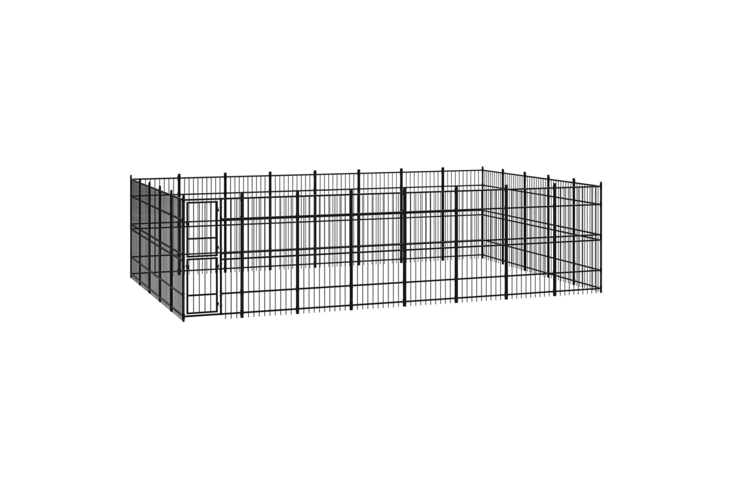 Vidaxl 3097992 Outdoor Dog Kennel Steel 36.86 M2