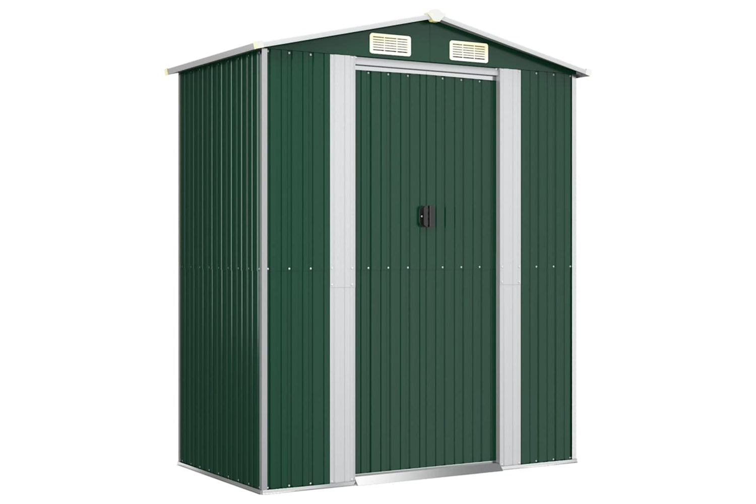 vidaXL 319267 Garden Shed Green 192x108x223cm Galvanised Steel