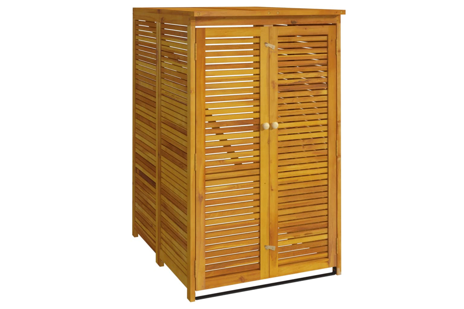 vidaXL 360027 Single Garbage Bin Shed 70x89x117cm Solid Wood Acacia
