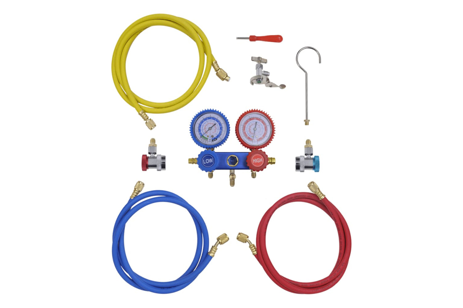 Vidaxl 141656 2-way Manifold Gauge Set In Tool Kit