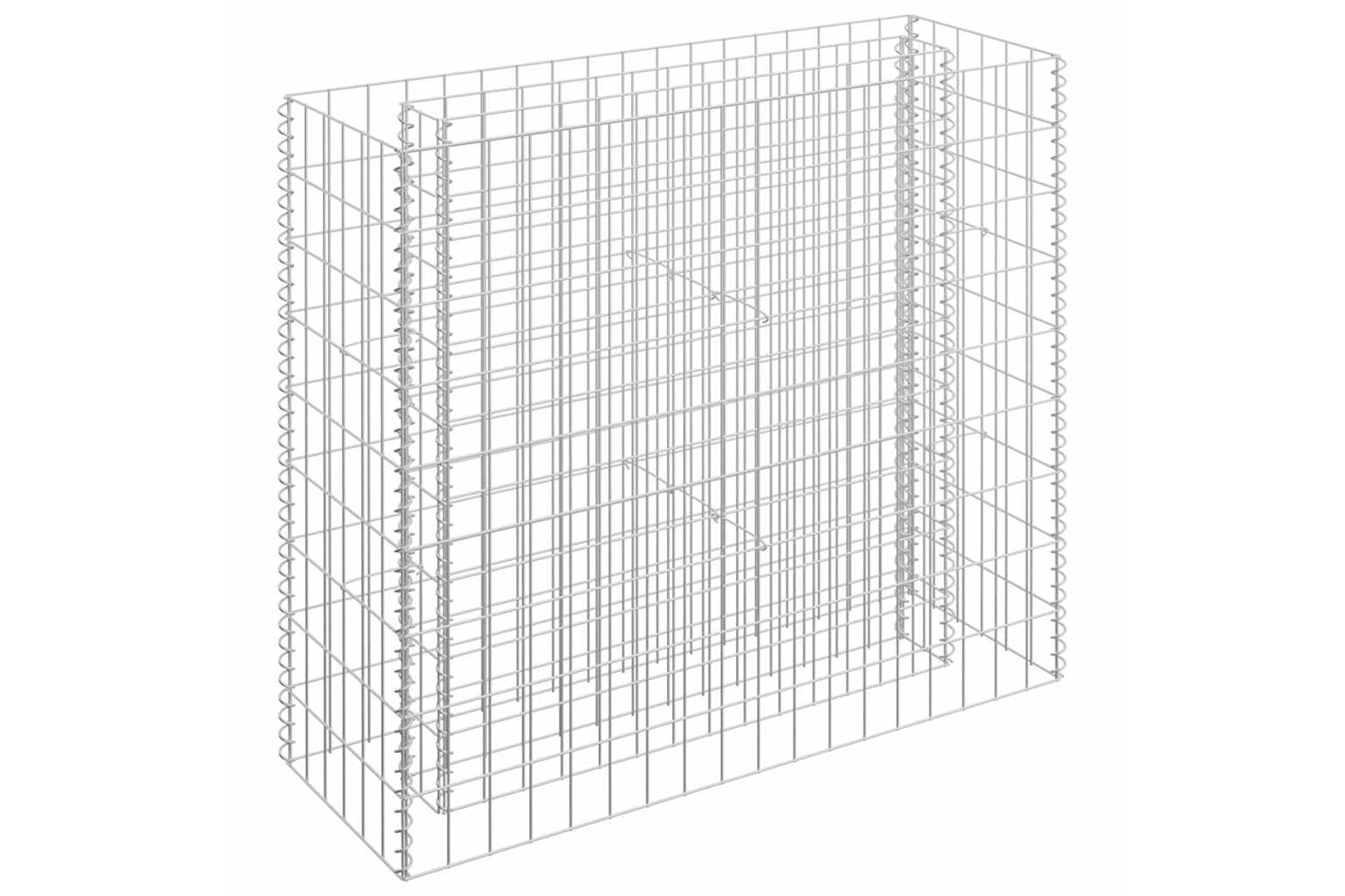 vidaXL 145631 Gabion Raised Bed Galvanised Steel 90x30x90cm